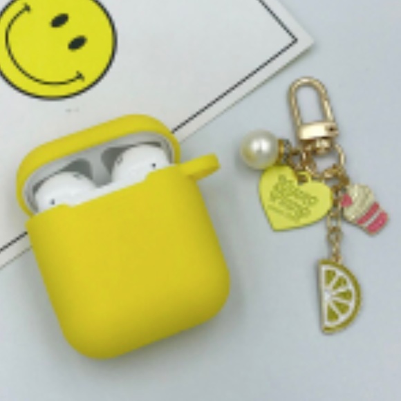 NEW Yellow Silicone Case for Apple AirPods - Picture 4 of 5